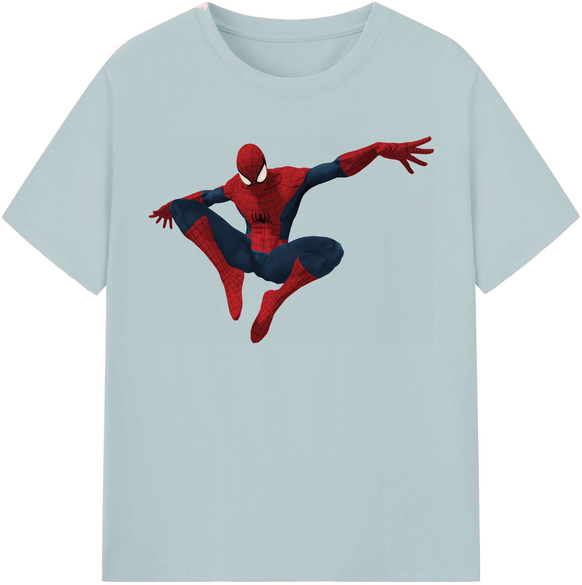（画像用） Spider Man スパイダーマン 綿100％半袖Tシャツ（フロントプリント）